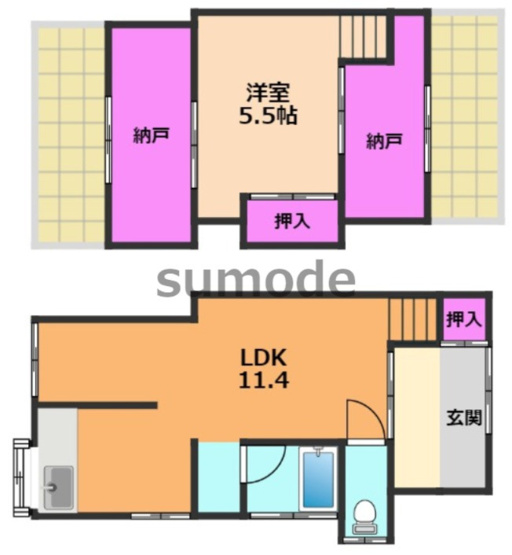 【間取り】 | 高槻市寿町貸家