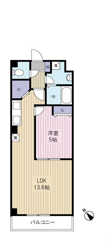 単身の方だけでなく、カップルや新婚の方にもおすすめのお部屋です。