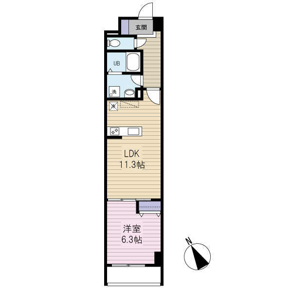 ★1LDKの間取り★
