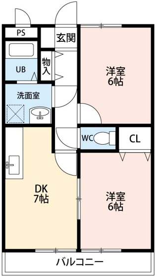 【間取り】 | ネイ・クレストI
