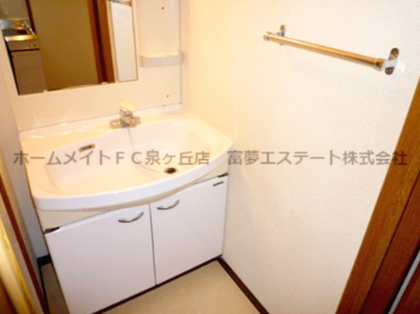 【独立洗面台】 | グランソレイユK&J壱番館 | 独立洗面台あり、毎朝おしゃれに忙しい女性の方におすすめです