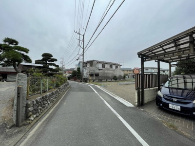 【前面道路含む現地写真】 | 仲介手数料無料　府中市押立町５丁目売土地（建築条件付）２区画　１号宅地