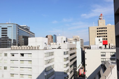 【展望】 | 天満橋スカイハイツ | 都心ながら、空が抜けていて圧迫感のない眺望です。