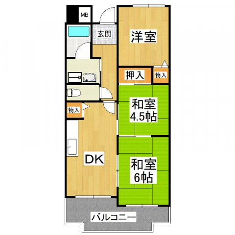 【間取り】 | バルカン富田林