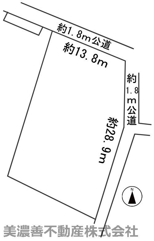 ５７５４１　一宮市北方町北方字中宝江土地の区画図