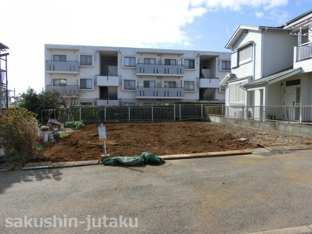 八千代台東６丁目　売地の前面道路含む現地写真|建築条件なし　八千代台東６丁目　売地　正味約３８．６坪　