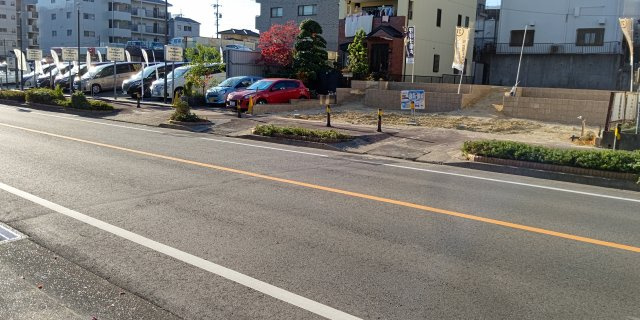 名東区松井町　全2棟　2号棟＜仲介手数料無料＞高針小・高針台中　新築一戸建ての前面道路含む現地写真|11/3撮影
名東区の不動産売買の事ならマックスバリュで住まい相談エムワイホームにお任せください。