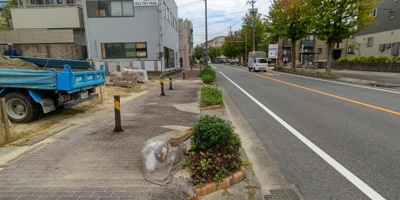【前面道路含む現地写真】 | 名東区松井町　全2棟　2号棟＜仲介手数料無料＞高針小・高針台中　新築一戸建て | 10/12撮影
名東区の不動産売買の事ならマックスバリュで住まい相談エムワイホームにお任せください。