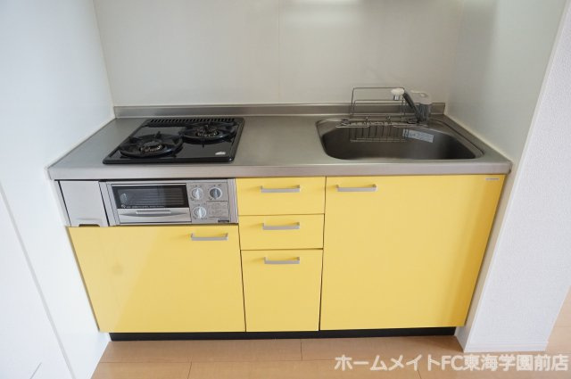 熊本市北区龍田６丁目のアパートのキッチン
