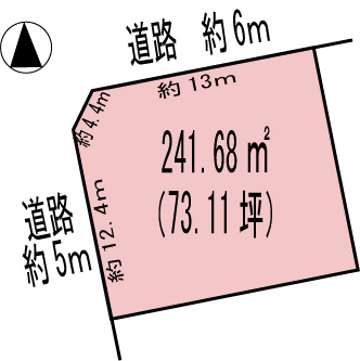 各務原市尾崎南町1丁目の土地図