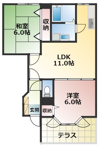 ヴェルドミールⅠの間取り