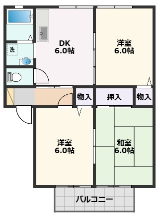 【間取り】 | フラワーガーデン B