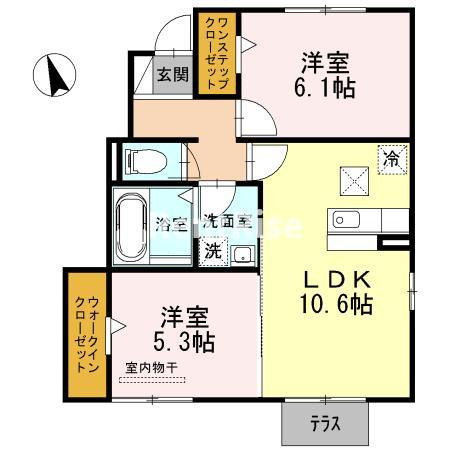 ハルトリーゲル アネックスの間取り