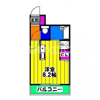 【間取り】 | フレックス博多Ｖ | フレックス博多Ⅴの間取り