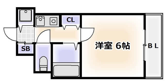 【間取り】 | プレサンス難波WEST