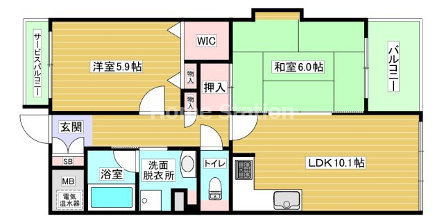【間取り】 | アリュレ御幣島