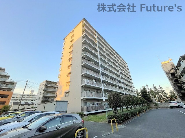 ローズタウン草加B棟の外観|現地写真になります。