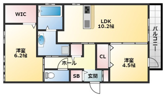 【間取り】 | エスポワール老原