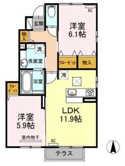 【間取り】 | エクレール双葉
