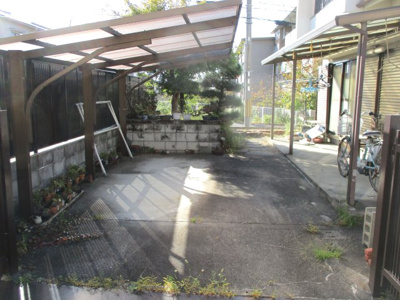 【駐車場】 | 神戸市須磨区友が丘1丁目中古戸建 | 改修すれば２台駐車できます。