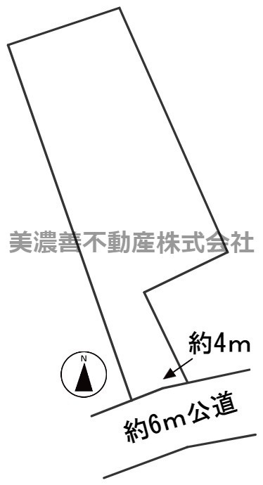 ５７１７９　岐阜市西鶉土地の区画図