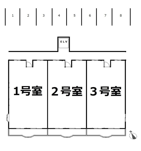ラフィネ鷺沼の区画図