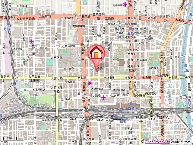 桂ハイツ京都の地図