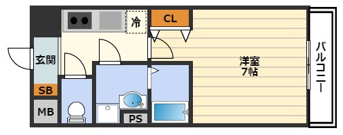 レジュールアッシュ梅田北の間取り