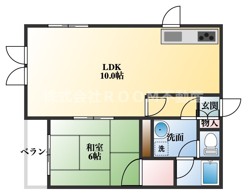 ＲａｆｆｉｎｅⅡ（マンスリー）の間取り