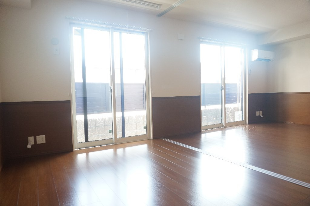 熊本市中央区保田窪２丁目のアパートのバルコニー