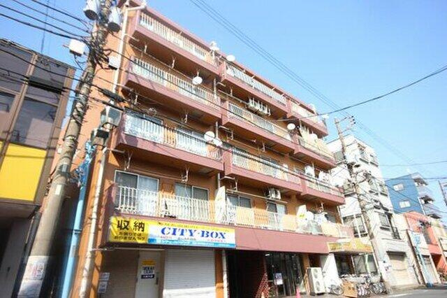 大師パールハイム（川崎区出来野）の外観|物件の外観です　昭和54年6月築　新規内装デザインリフォーム　南向きにつき陽当り・眺望良好　　京急大師線「大師橋」駅徒歩6分　2LDK　エレベーター　管理体制良好