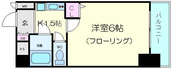 【間取り】 | エステムコート梅田北