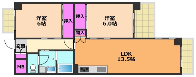 【間取り】 | ニューサンハイツ