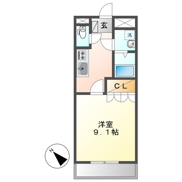 コンフィードの間取り