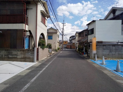 【前面道路含む現地写真】 | 城陽市平川古宮B号地　売土地