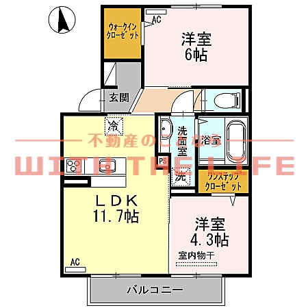 コンパルティア【キャッシュバック対象】の間取り