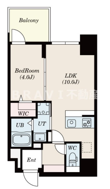 La Douceur谷町（旧 ミラージュパレス谷町ブライト）　BRAVI不動産の間取り|【ミラージュパレス谷町ブライト】間取り