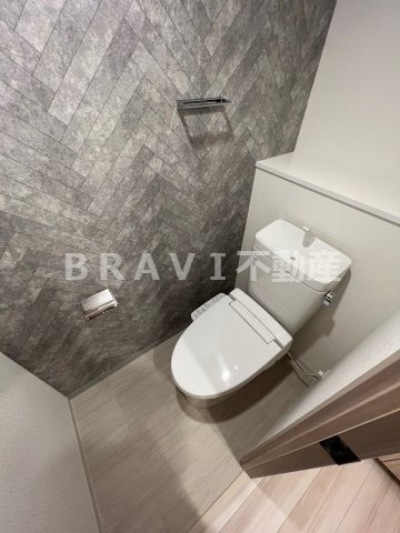 La Douceur谷町（旧 ミラージュパレス谷町ブライト）　BRAVI不動産のトイレ|【ミラージュパレス谷町ブライト】落ち着いた色調のトイレです