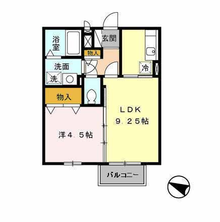 メルベーユ・ドミール【10，000円キャッシュバック対象物件】の間取り