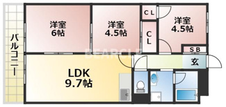 【間取り】 | グリシーヌ京都西京極