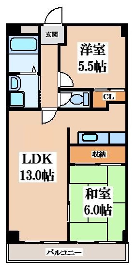 【間取り】 | クオーレ今米