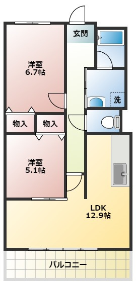 リヴィエールの間取り