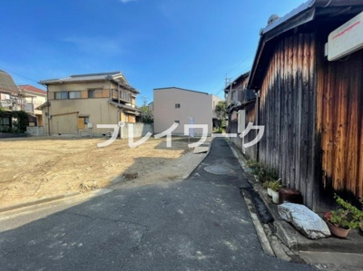 【前面道路含む現地写真】 | 岸和田市五軒屋町・建築条件なし売土地・土地64坪・近隣商業地域 | 前面道路含む現地写真です