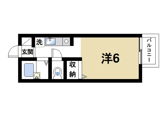 ハイツソレイユの間取り|学生さんに人気のアパートです