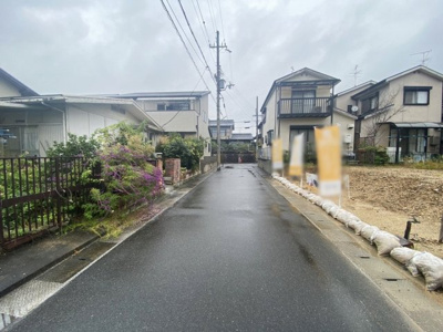 【前面道路含む現地写真】 | 城陽市寺田市ノ久保A号地　売土地