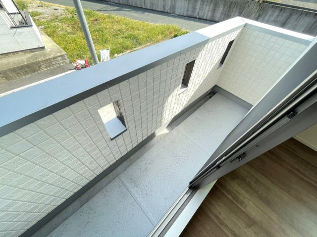 久留米市津福本町のバルコニー