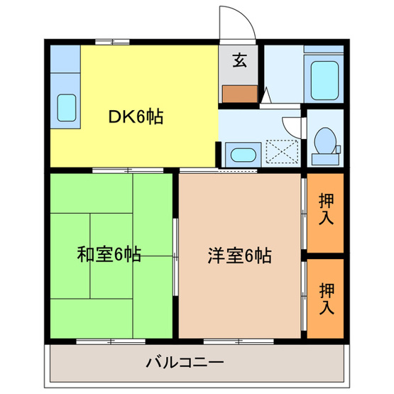 【間取り】 | 宇賀神ハイツ