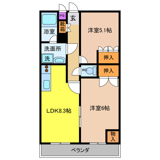 【間取り】 | 御幸パークマンション