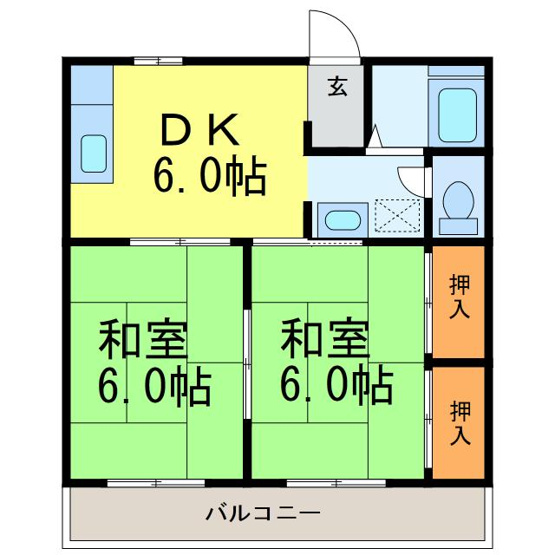 【間取り】 | 宇賀神ハイツ