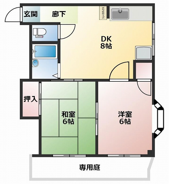 シティーライフ21比島の間取り